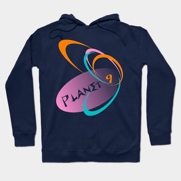 Planet Nine 1950s Logo Hoodie by beethovenday